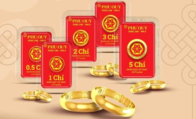 Biểu đồ giá vàng Phú Quý hôm nay