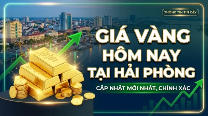 Biểu đồ giá vàng SJC tại Hải Phòng theo thời gian