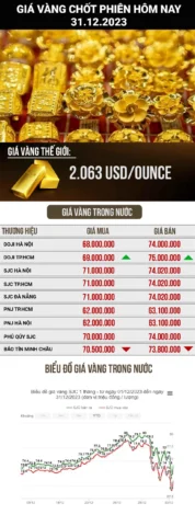Biểu đồ giá vàng SJC