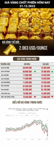 Giá Vàng 2023 Bao Nhiêu 1 Chỉ? Cập Nhật Mới Nhất 2026 Biểu đồ giá vàng trong nước và thế giới năm 2023