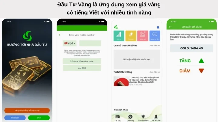 Cách xem giá vàng trực tuyến trên ứng dụng smartphone