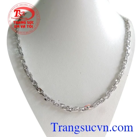 Giá Vàng Trắng 18K 2026: Dự Báo Biến Động & Lời Khuyên Đầu Tư Dây chuyền vàng trắng 18K thanh lịch