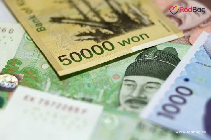 50000 Won Bằng Bao Nhiêu Tiền Việt 2026: Cập Nhật Mới Nhất Hình ảnh các loại tiền Won Hàn Quốc và tiền Việt Nam