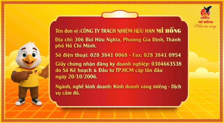 Logo công ty Mi Hồng và các sản phẩm mi giả