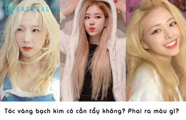 Màu tóc vàng bạch kim
