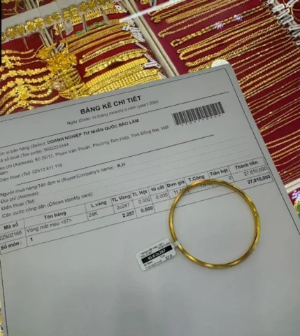 Đồ thị biến động giá vàng