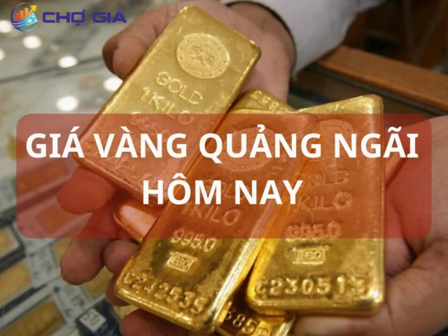 So sánh giá vàng SJC và vàng 9999 tại Quảng Ngãi