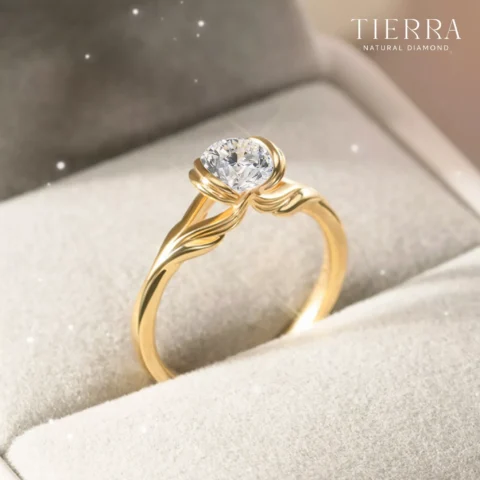 Trang sức vàng 750 đính kim cương