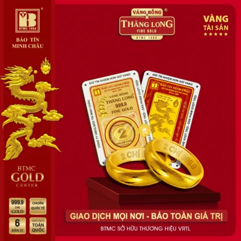 Trang sức vàng 9999 Bảo Tín Minh Châu