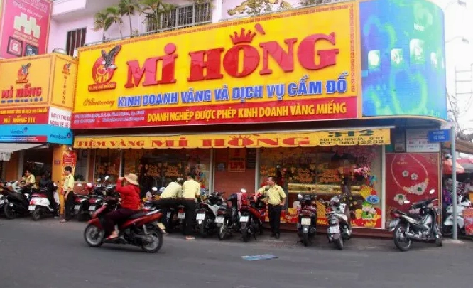 Trang sức vàng hiện đại tại Mi Hồng
