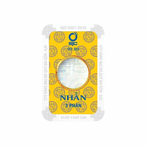 3 Phân Vàng 9999 Bao Nhiêu Tiền Năm 2026? Cập Nhật Giá Mới Nhất Vàng 3 phân SJC
