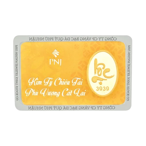 Vàng miếng PNJ 1 chỉ 24K Phúc Lộc Kim Tỷ