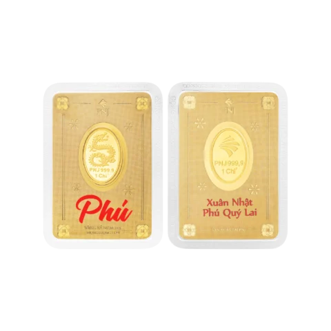 Vàng Tài Lộc PNJ 1 Chỉ 24K Giáp Thìn Chữ Phúc