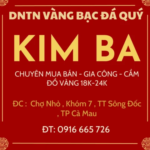 Vàng trang sức tại Cà Mau